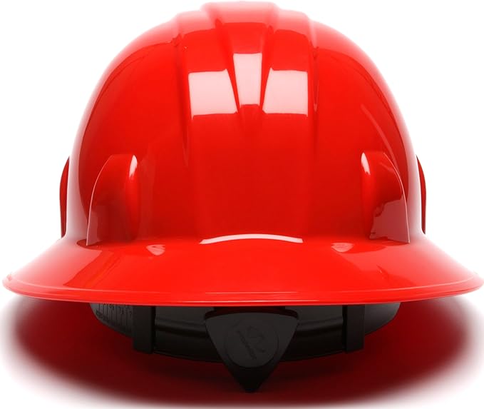 Pyramex SL Series Full Brim Hard Hat 4-Point Ratchet Suspension
