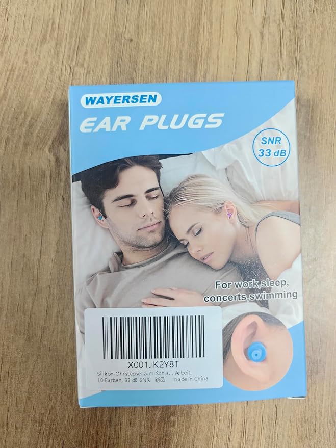 Ear Plugs for Sleeping Noise Cancelling, 10 Pairs Reusable Earplugs for Sleeping, Concert, Snoring, Travel, Work, 10 Colors, 33dB SNR