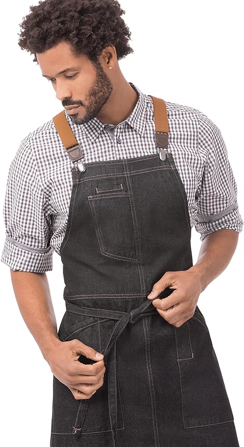 Chef Works Unisex Berkeley Short Bib Apron