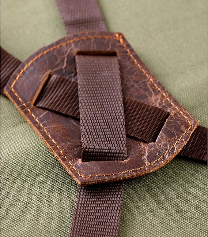 Cross Back Canvas Aprons With Pockets |Adjustable Leather Strap|Work Apron|Chef Apron|Woodworking, Grilling
