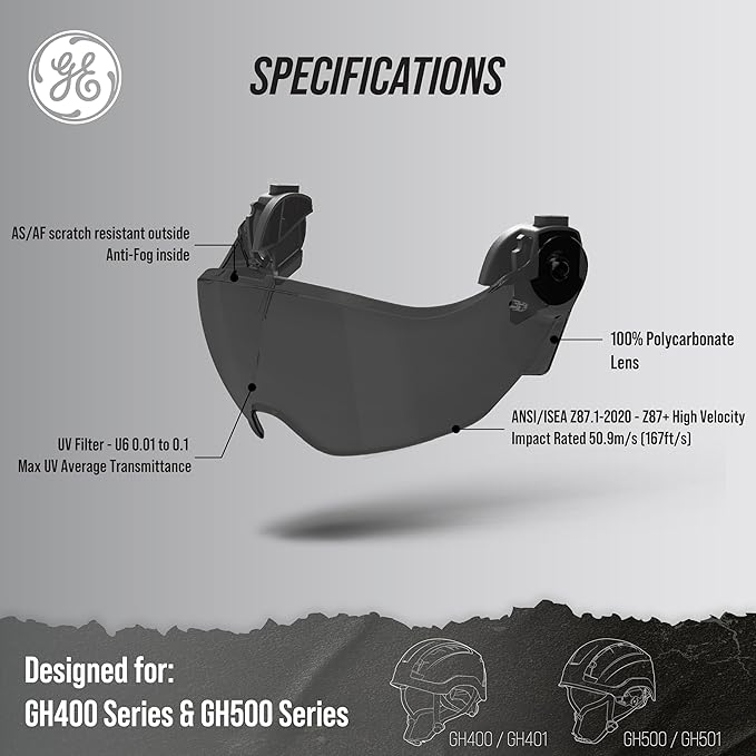 GE PROTECTIVE EYE SHIELD KIT SMOKE LENS