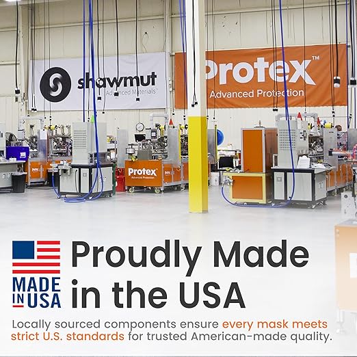 Shawmut Protex™ N95 Mask SMALL Size for Small Face, Made in the USA NIOSH Approved, Particulate Respirators, Protective Face Mask, 12 Pack of 20 (Model SR9520S)