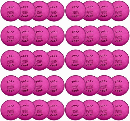 40Pcs(20Pack) 2097 Particulate Filter,2097 Filter Compatible with 6000 6200 6800 7000 FF-4 Series to Replace Filters