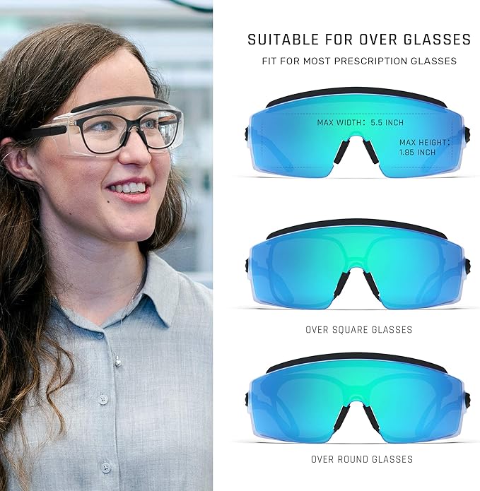 Anti Fog Safety Glasses Safety Goggles Over Glasses Protective Glasses with Anti Scratch Lenses Adjustable