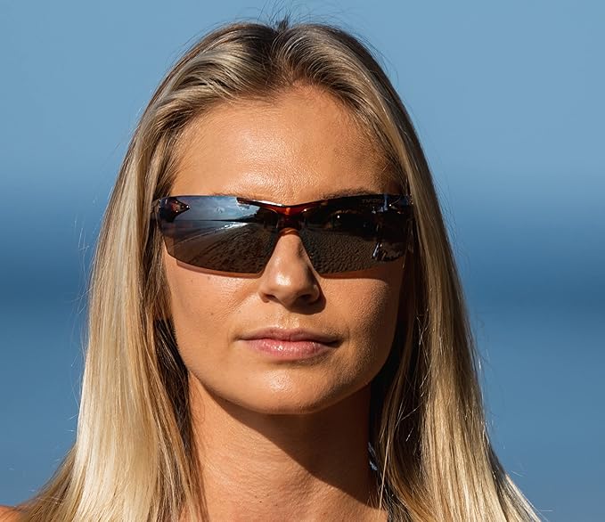 Track Sport Men & Women Sunglasses - Ideal For Baseball, Golf, Pickleball, Running and Tennis - Unisex Glasses