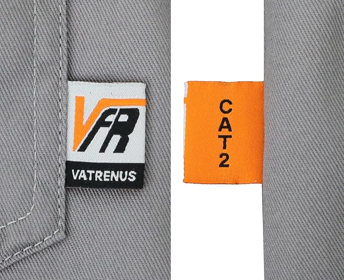 VATRENUS FR Shirts for Summer Pearl Snaps Breathable Vented Mesh Back and Underarm Lightweight Flame Resistant Welding Shirt