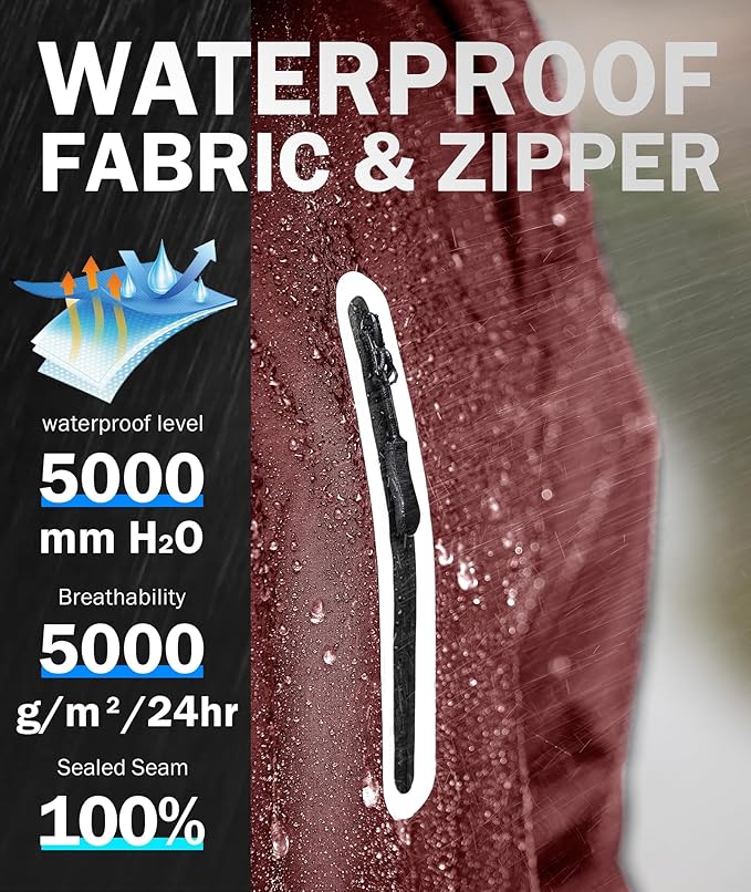 SWISSWELL Men's Waterproof Golf Rain Suit Rain Gear Jacket and Pant Outdoor Lightweight Hooded Raincoat