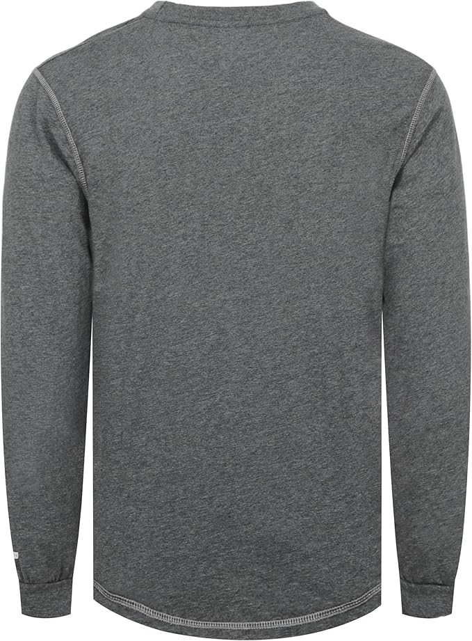 TICOMELA FR Shirts for Men 4oz Lightweight Flame Resistant Crewneck T-Shirts 100% Cotton Fire Retardant Henley Shirts
