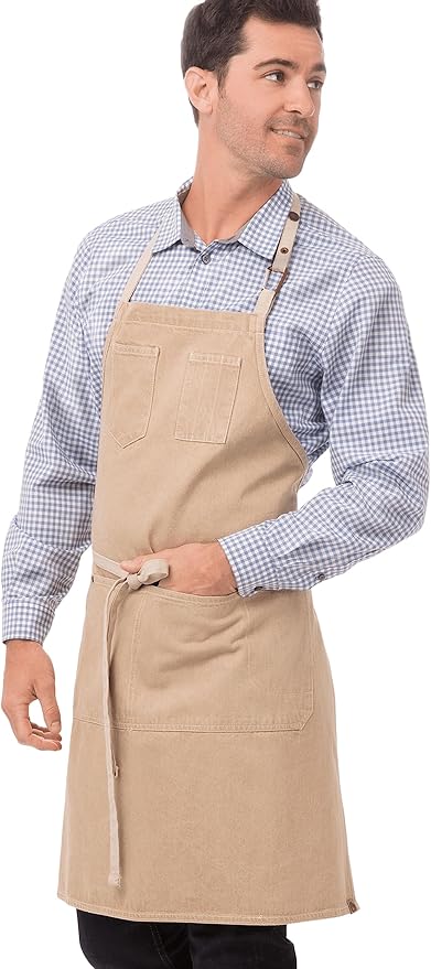 Chef Works Unisex Austin Bib Apron