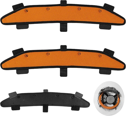 Hard Hat and Safety Helmet Sweatbands Liner Accessories, Washable Sweat Band Cooling, Suspension Replacement for Hard Hats Reusable Insert Replacement, Orange, 3 PCS