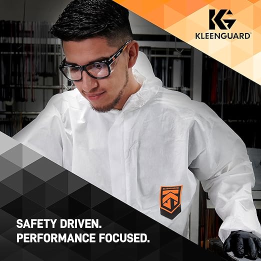 KLEENGUARD™ V30 Maverick™ Safety Glasses (56569), Smoke Lenses with KleenVision™ Anti-Fog coating, Black Frame, Carrying Case, Unisex Sunglasses for Men and Women