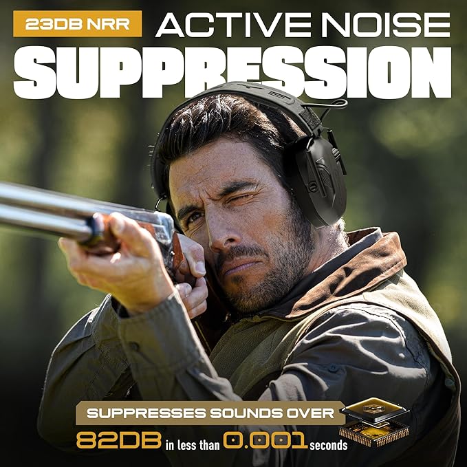 M300T & M300A Electronic Hearing Protection - Shooting Earmuffs Noise Reduction