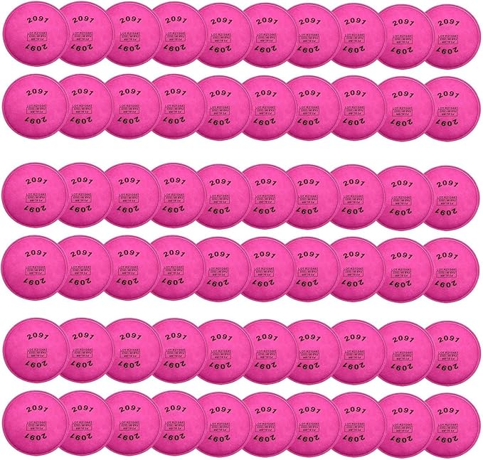 64Pcs 2091 Particulate Filter,Replacement for 6000 6200 6800 7000 FF-4 Item 2091 Filters,Chemicals Use for Against Dust,Torch Cutting,Chemicals(32Pack)