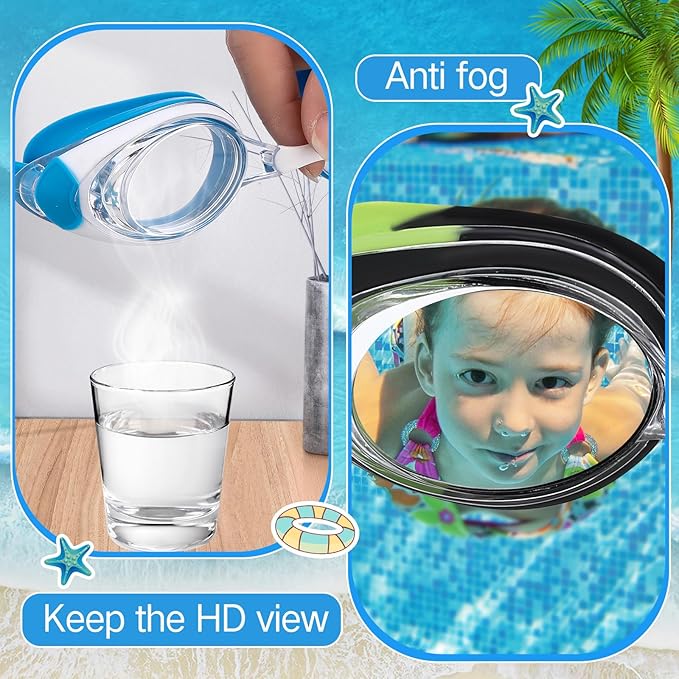 Konohan 8 Pack Kids Goggles Swim Goggles for Adult Kids Swimming Glasses Anti Fog Silicone No Leak Pool Glasses