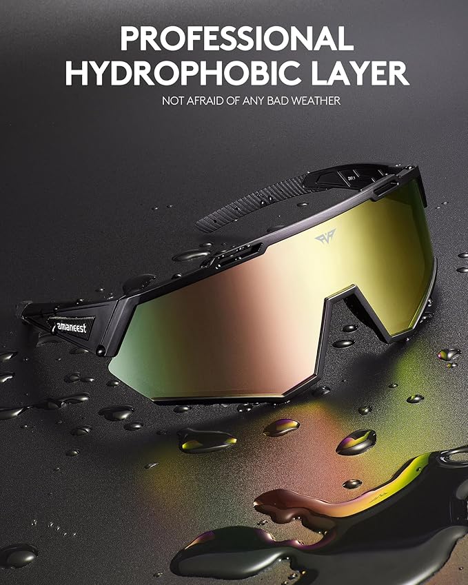 Sunglasses UV Protection Cycling Sunglasses for Men and Women,Impact Resistance Z87.1 for Construction