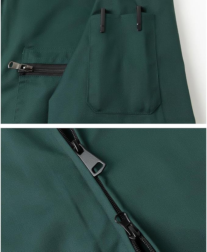Men's Coveralls Mechanic Work Jumpsuit Multi Pockets Overalls Long Sleeve Workwear Coverall