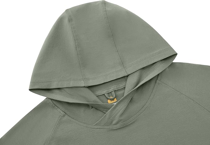 WORKWEYA FR Hooded Shirts 6OZ Lightweight FR Shirts for Men Thumb Hole Stretch NFPA2112 CAT2 Flame Resistant Hoodies