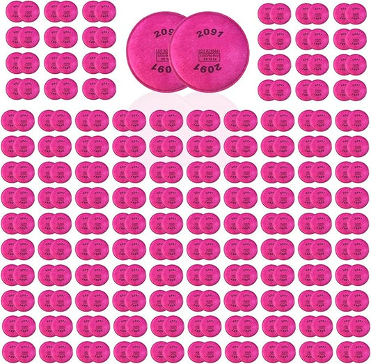 300PCS (150Pack) 2091 Particulate Filter,Installed on 2091 Filters,Compatible with 6000 6200 6800 7000 FF-402 for Against Painting Welding Woodworking