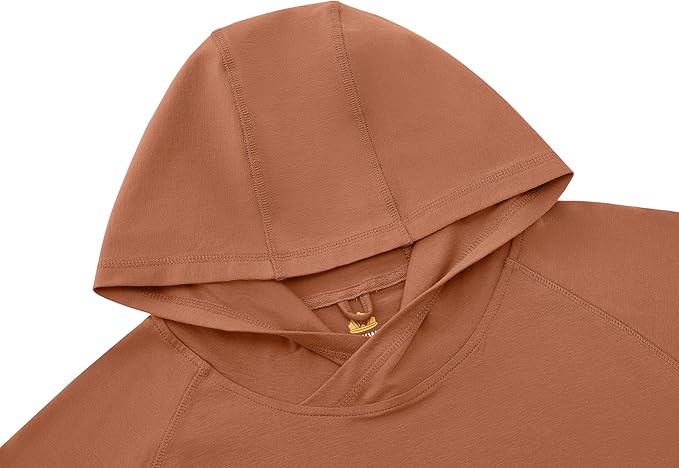 WORKWEYA FR Hooded Shirts 6OZ Lightweight FR Shirts for Men Thumb Hole Stretch NFPA2112 CAT2 Flame Resistant Hoodies