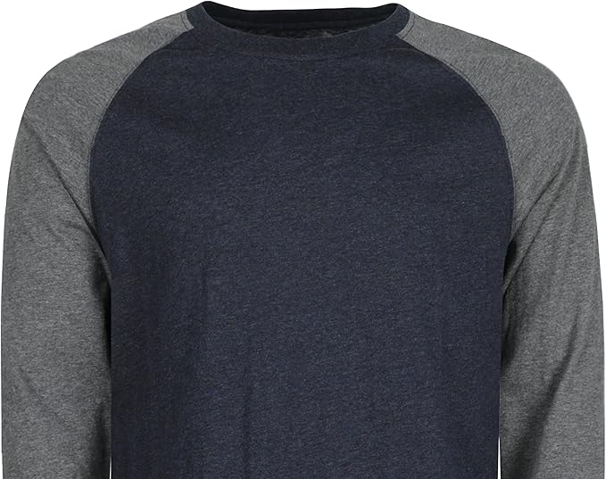 BOCOMAL FR Shirts Two-Tone Crew for Summer 4oz EX Lightweight Flame Resistant Long Sleeve Work T-Shirt Base Layer