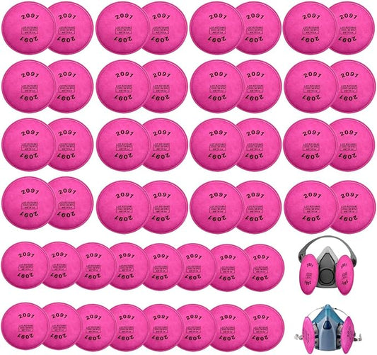 48pieces 2091 Particulate Filter,2091 Filter Compatible with 6000 6200 6800 7000 FF-4 Series to Replace Filters(24Pack)