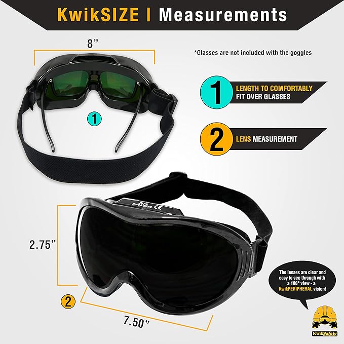 KwikSafety - Charlotte, NC - PIT VIPER Welding Goggles Brazing Flame Cutting Eye Protection