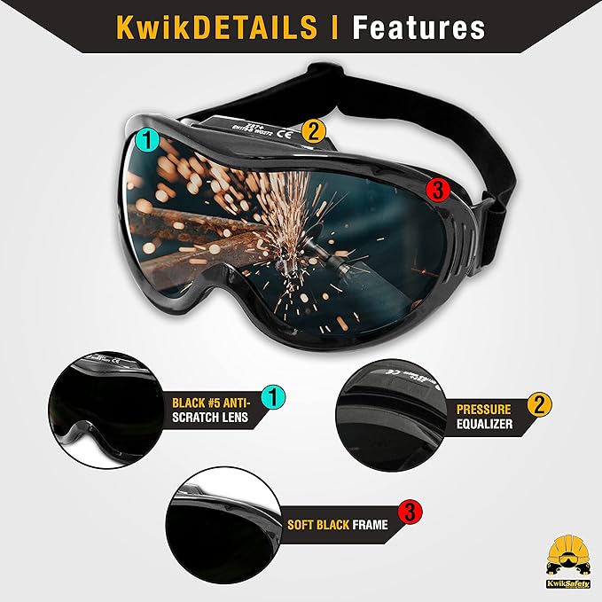 KwikSafety - Charlotte, NC - PIT VIPER Welding Goggles Brazing Flame Cutting Eye Protection
