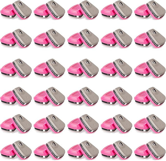 60921 Respirator Cartridge/Filter, Particulate Filter, Compatible with 6000, 7000, FF-400 Series Respirators, Effective Filtering Organic Vapors,Chemical and Dust (30pair 60921)