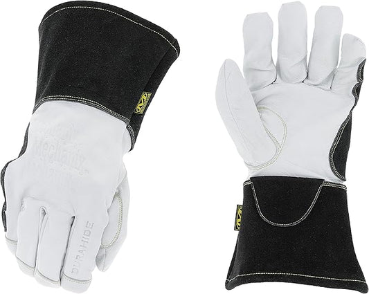 Mechanix Wear: Pulse TIG Welding Gloves, Durahide Goat Leather, Work Gloves with Glide Resistance, Added Durability, Rollover Fingertips for Improved Dexterity, Safety Gloves (White, XX-Large)