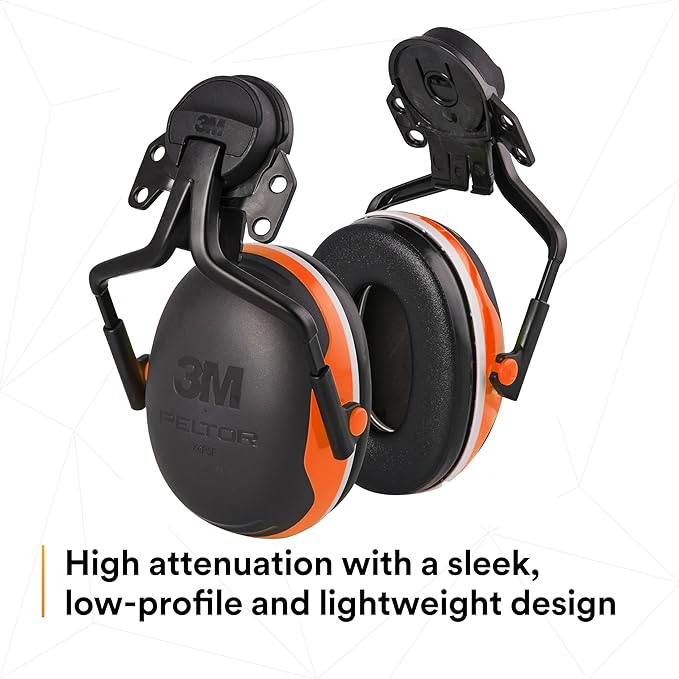 3M PELTOR Hearing Protection Earmuffs, X4 Series Noise Protection, Construction, Manufacturing, Assembly, Sanding