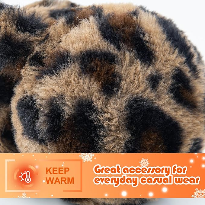 Kids Winter Earmuffs Baby Warm Ear Muff Girls Cute Furry Ear Warmers Boys Foldable Ear Covers for Cold Weather