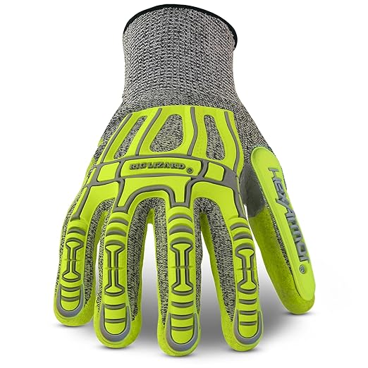 HexArmor Cut-Resistant Impact Protection Nitrile Palm Work Gloves | Rig Lizard® Series 2090X | Small