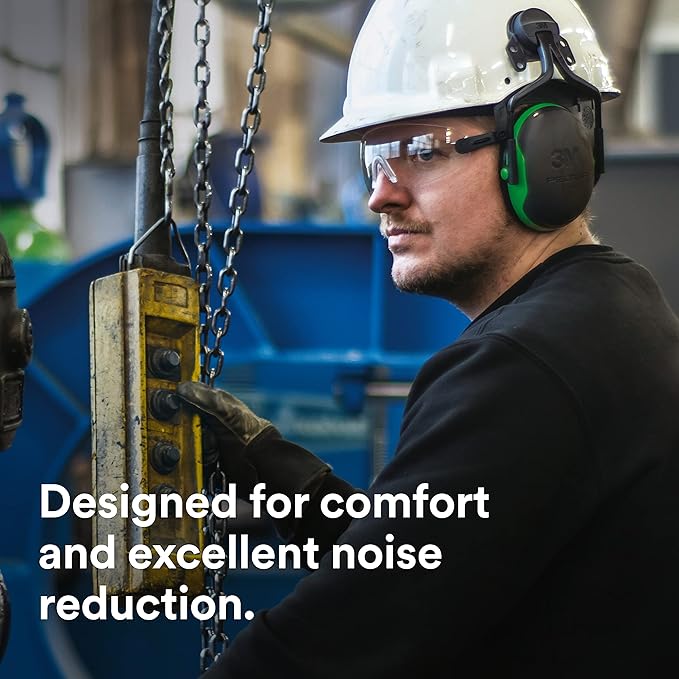3M PELTOR Ear Muff Hearing Protection, X1 Series, Noise Protection, Construction, Manufacturing, Maintenance, Automotive