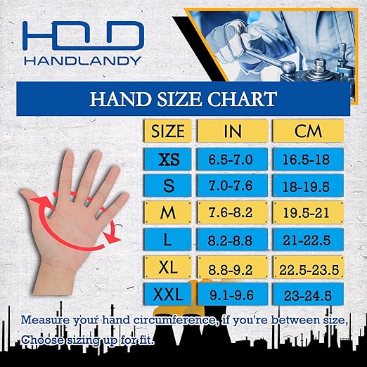 HANDLANDY Work Gloves Mens & Women, Utility Safety Mechanic Working Gloves Touch Screen, Flexible Breathable Yard Work Gloves (Small, 3 pairs Grey)