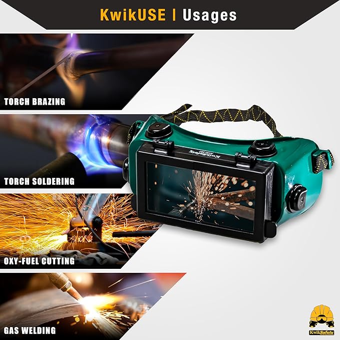 KwikSafety - Charlotte, NC - EAGLE EYES, HAMMERHEAD, OWL Welding Goggles [ANTI-FOGGING ANTI-SCRATCH] ANSI Tested OSHA