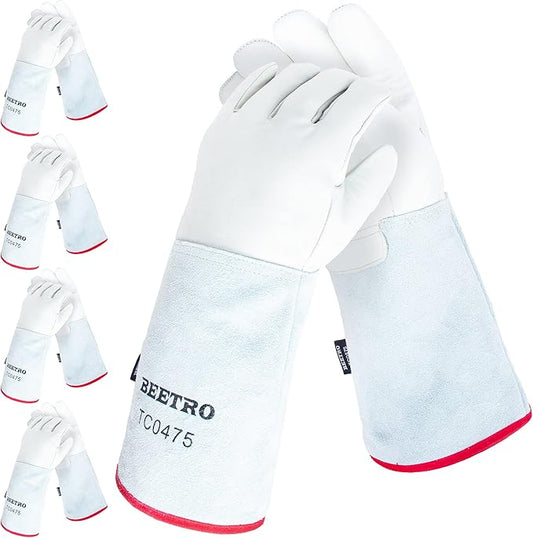BEETRO -292℉/-180℃ or Above Antifreeze Gloves for Dry Ice Handling Liquid Nitrogen Sponge and Cotton Inner
