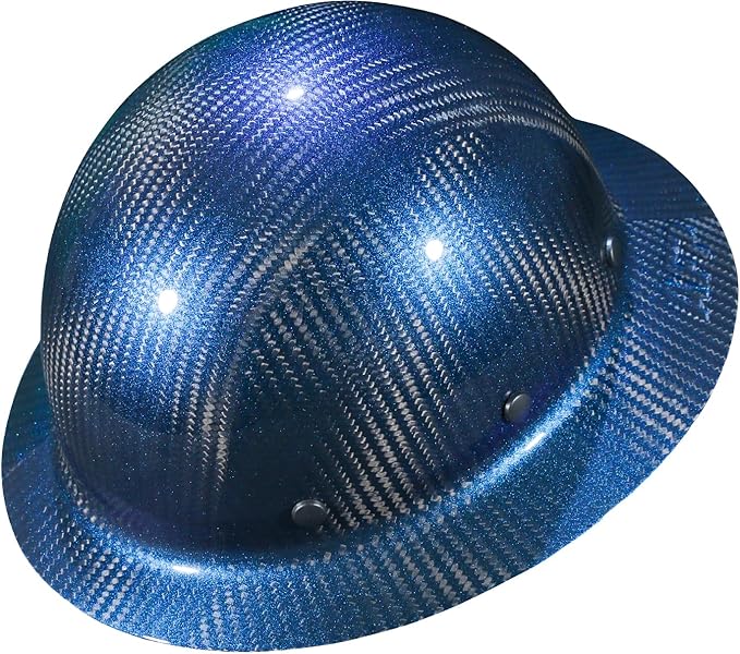 AFP Fiber Full Brim Hard Hat | 6 Point Ratchet Suspension | OSHA & ANSI Rated