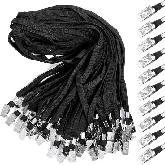 Marspark Lanyards Bulk with Clip Flat Neck Lanyard Badge Lanyard with Swivel Hook Lanyards for ID Cards Holder