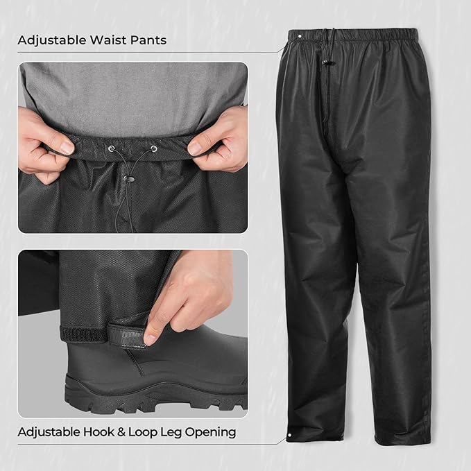 KastKing AquaLite Waterproof Rain Suit for Men and Women, Loose Fit, Lightweight, Durable Outdoor Gear for Fishing, Hiking
