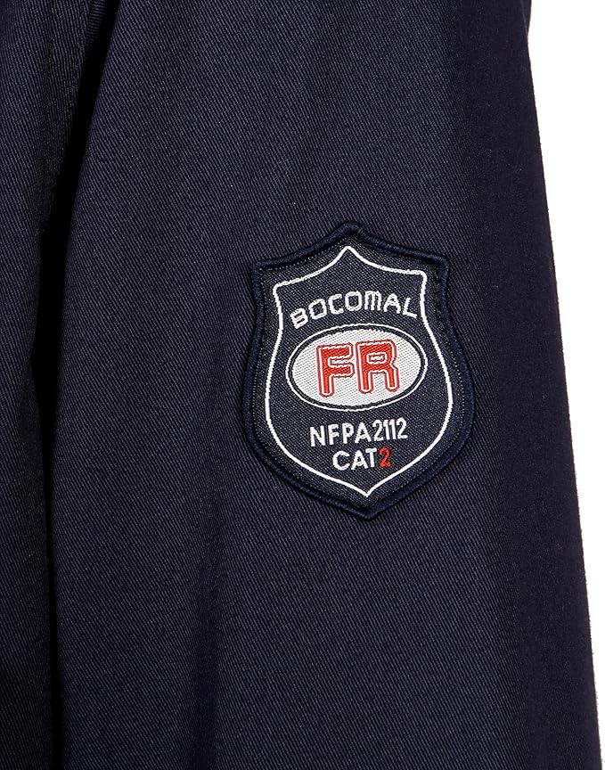 BOCOMAL FR Shirts 6.25oz Lightweight Welding Shirts Flame Resistant Men's Fire Retardant Shirt