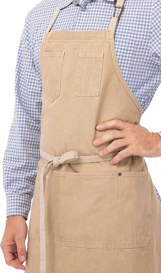 Chef Works Unisex Austin Bib Apron