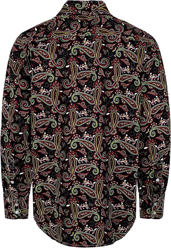 BOCOMAL FR Shirts Printed Paisley/Hawaii Lightweight Pearl Snaps/Button Down Flame Resistant NFPA2112 CAT2 Work Shirt