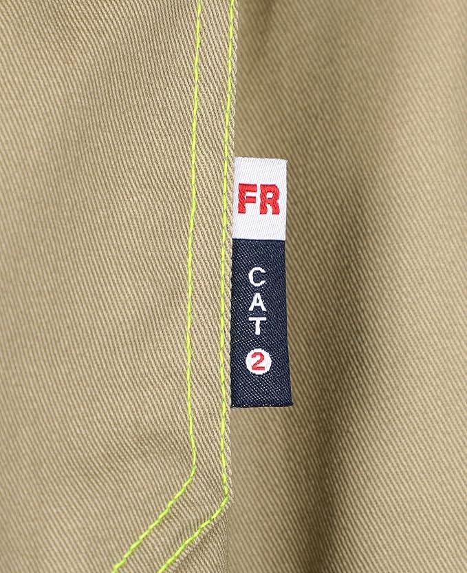BOCOMAL FR Shirt for Summer Lightweight Vented Mesh Back and Underarm Breathable Flame Resistant Welding Button Down Shirts