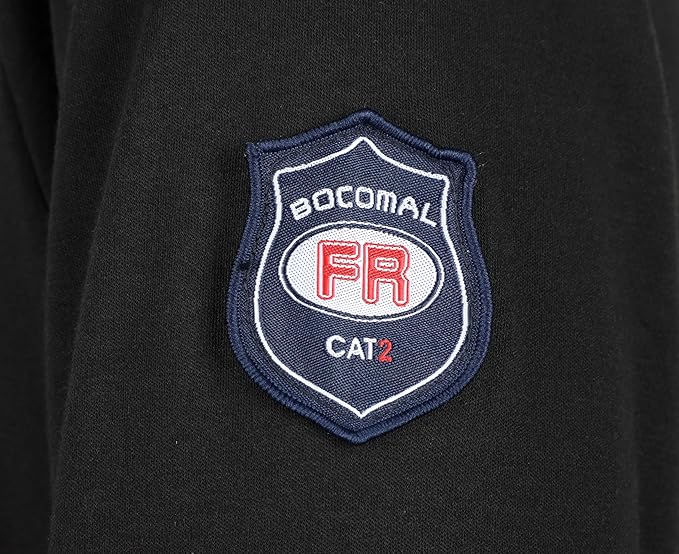 BOCOMAL FR Shirts Lightweight Classic Crew Long Sleeve Fire Resistant Shirt CAT2