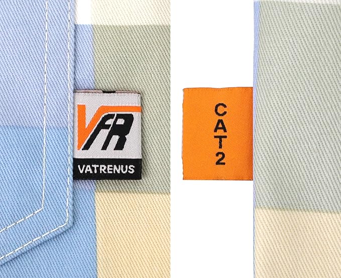 VATRENUS FR Shirts for Summer Pearl Snaps Breathable Vented Mesh Back and Underarm Lightweight Flame Resistant Welding Shirt