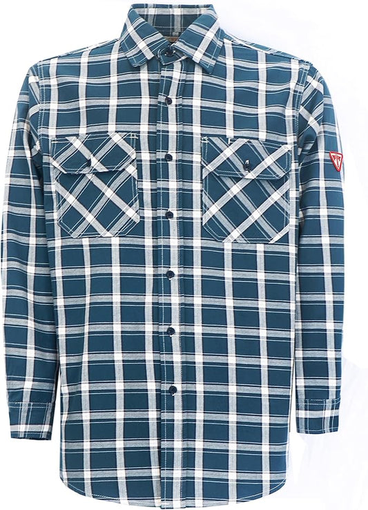 TICOMELA FR Shirts for Men Flame Resistant/Fire Retardant Shirt NFPA2112 7.5oz Men's Welding Shirt
