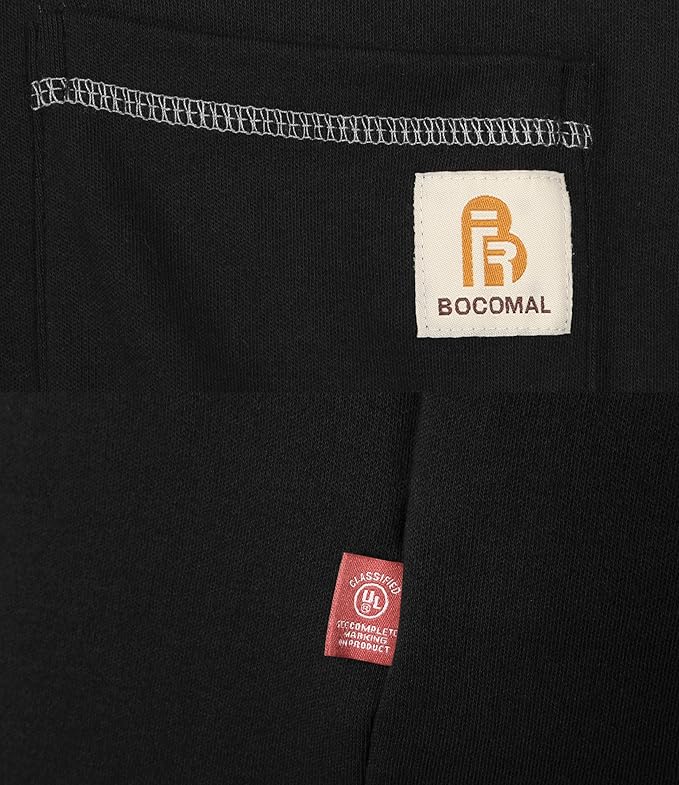 BOCOMAL FR Shirts Flame Resistant Henley Shirt NFPA2112/CAT2 7oz Men's Long Sleeve Fire Retardant Clothing