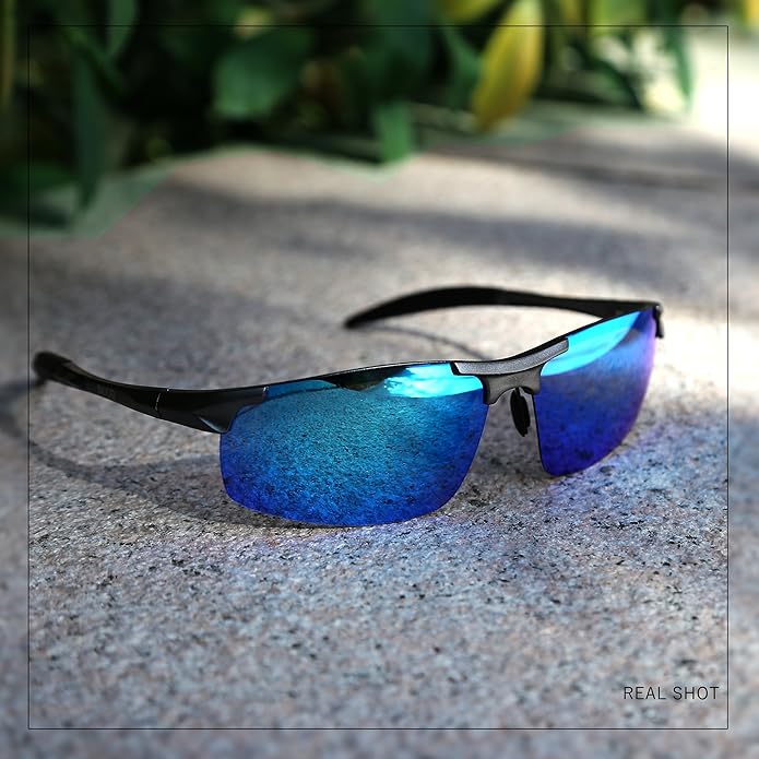 DUCO Mens Sports Polarized Sunglasses UV Protection Sunglasses for Men 8177s