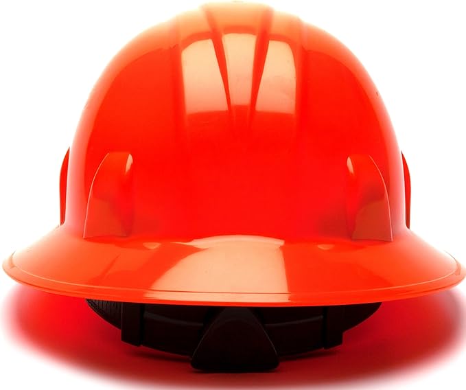Pyramex SL Series Full Brim Hard Hat 4-Point Ratchet Suspension