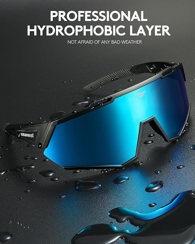 Sunglasses UV Protection Cycling Sunglasses for Men and Women,Impact Resistance Z87.1 for Construction